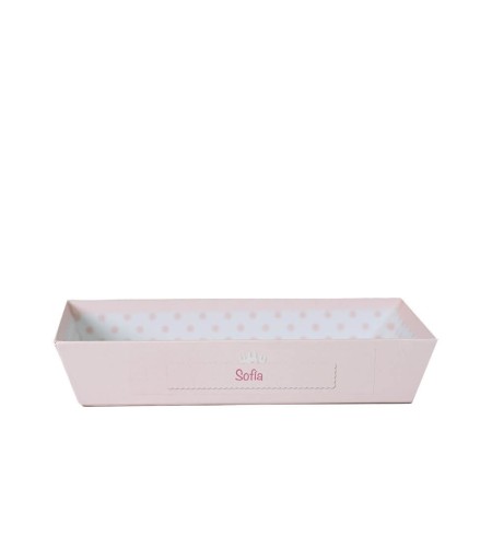 Canastilla babero y chupete personalizado con complementos para recién nacido