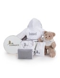 Embroidered Bathrobe Baby Hamper