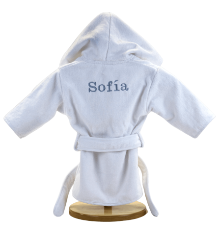 Canastilla Cosmética y Albornoz Personalizado