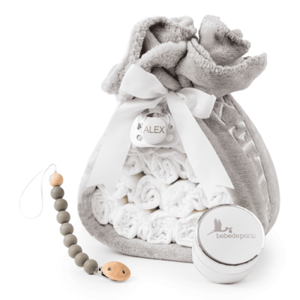 Diaper Cake with Pacifier Holder | Original and Useful Baby Gift 2