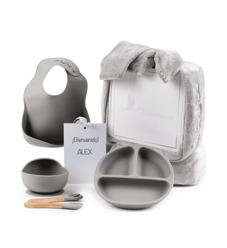 Diaper Cake + Silicone Tableware