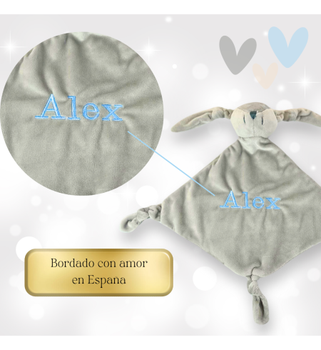 Personalized Doudou and Pacifier with Baby's Name | Unique Baby Gift