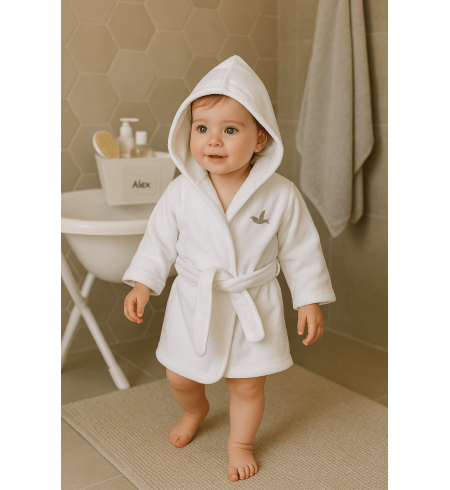 Cosmetic Set and Personalized Bathrobe for Baby | Premium Newborn Gift