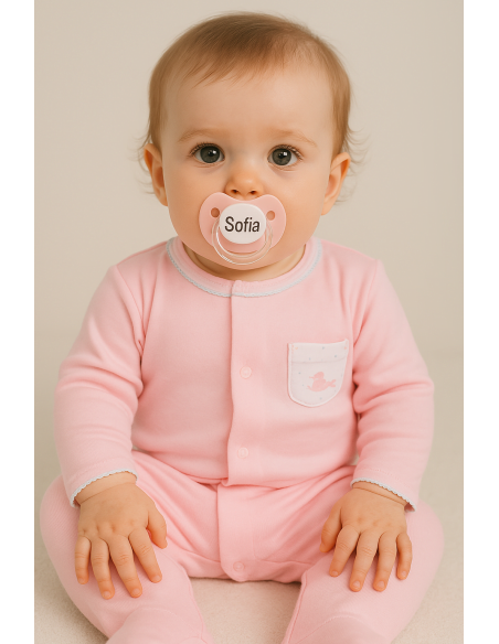 Muslin bib and personalised dummies