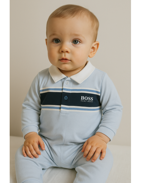 Hugo Boss Serenity Stripes Baby Hamper | Premium Newborn Gift Set – Bebedeparis.com