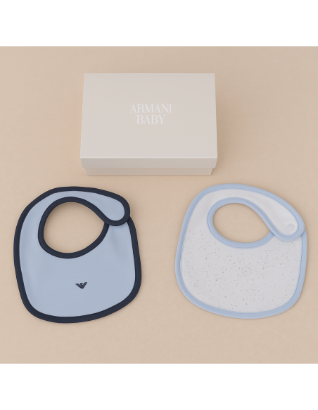 Armani Baby Bibs Set (3 pcs) | Luxury Gift for Newborn