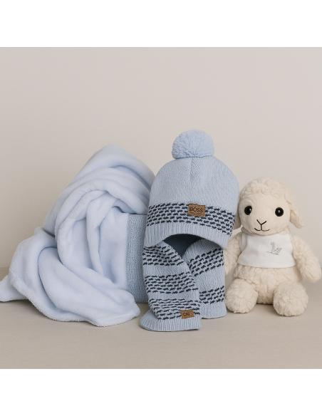 Hugo Boss Baby Wool Hat & Scarf Set | Warmth & Elegance for Newborns