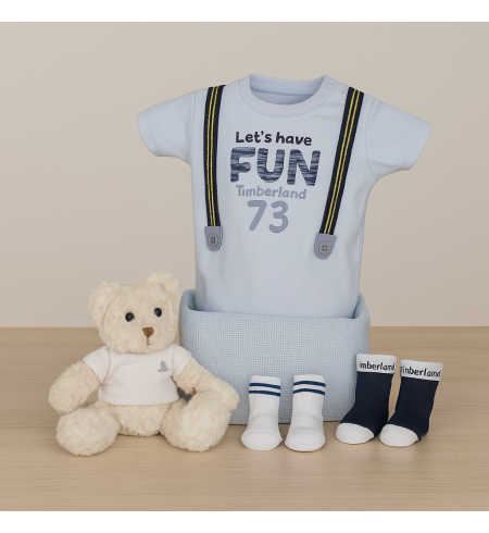 Timberland Baby Gift Basket – Dandy Set | Premium Newborn Gift