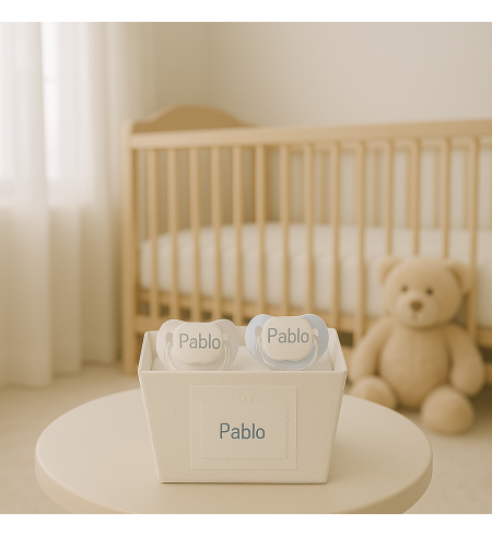 Two Personalized Pacifiers with Baby’s Name | Unique and Practical Gift Set