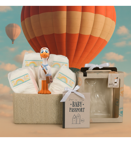 Nicky XL Diaper Cake with Teether | Practical & Adorable Newborn Gift – Bebedeparis.com