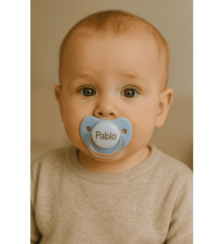 Personalized Doudou and Pacifier with Baby's Name | Unique Baby Gift