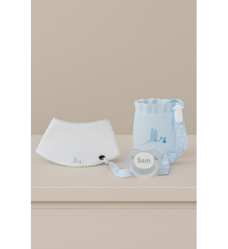 Baby Pacifier & Bandana Set | Stylish & Practical Newborn Gift