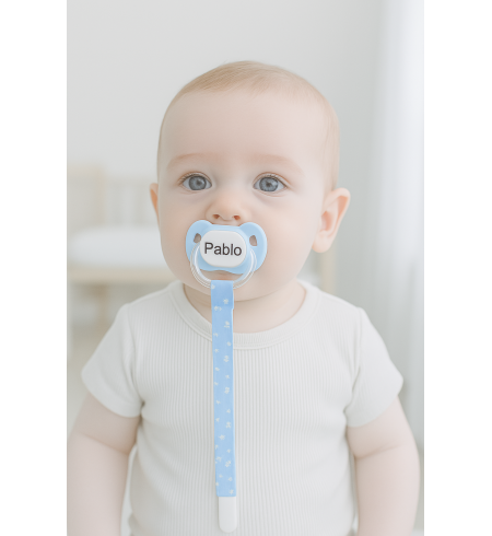 Personalized Pacifier with Pacifier Clip | Unique Newborn Gift – Bebedeparis.com