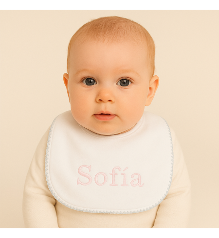 Cotton Set with Personalized Pacifier and Bib | Unique Newborn Gift