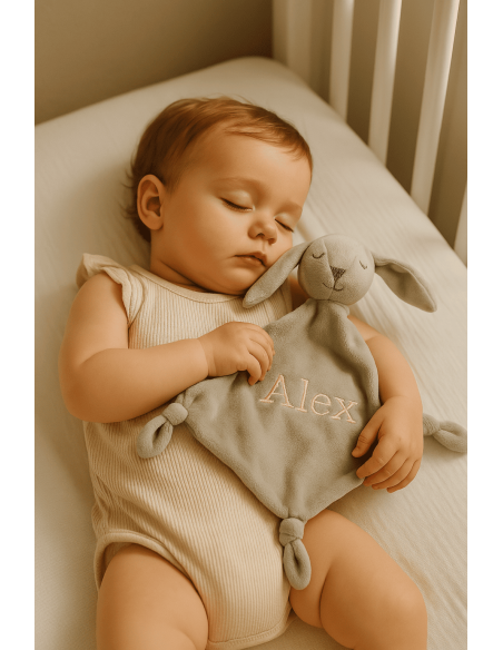 Personalized Blanket and Doudou Gift Set | Custom Baby Gift for Newborn