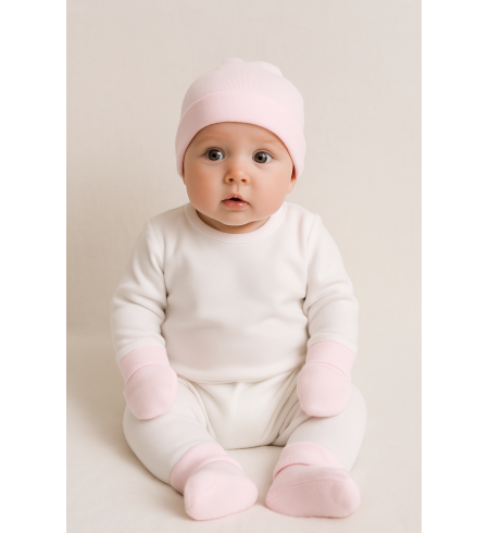 Baby Hat, Mittens & Booties Set | Soft & Cozy Newborn Gift – Bebedeparis.com