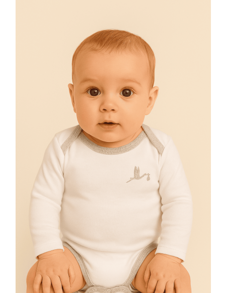 Baby Hamper with Embroidered Blanket, Bodysuit, Bib & Teddy | Complete Newborn Gift