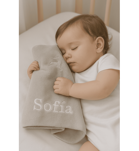 Baby Hamper with Embroidered Blanket, Bodysuit, Bib & Teddy | Complete Newborn Gift