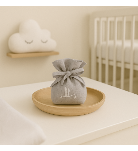Serenity Dream Baby Basket | Elegant, Natural & Personalized Gift – Bebedeparis.com
