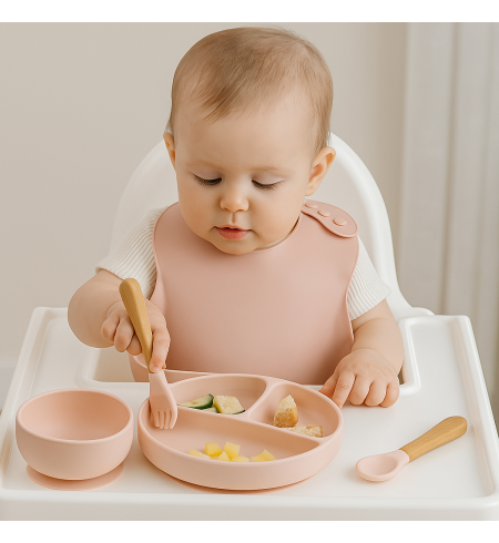 Eco-Friendly Silicone Baby Tableware Set | Safe and Sustainable Mealtime