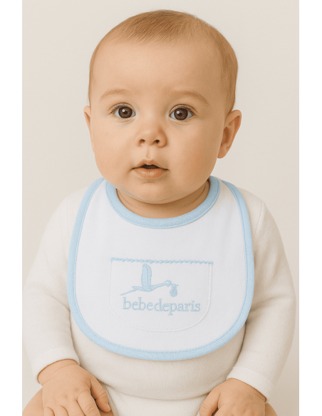 Baby Pocket Bib | Soft & Practical Food Catcher – Bebedeparis.com