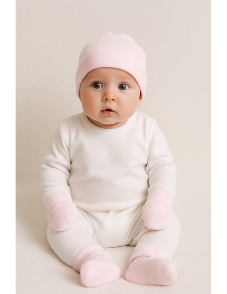 Baby Dungarees & Polo Set with Teddy Bear | Elegant Newborn Gift