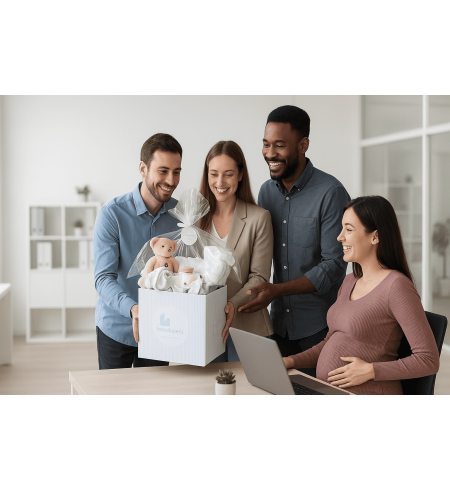 Personalized Blanket and Doudou Gift Set | Custom Baby Gift for Newborn