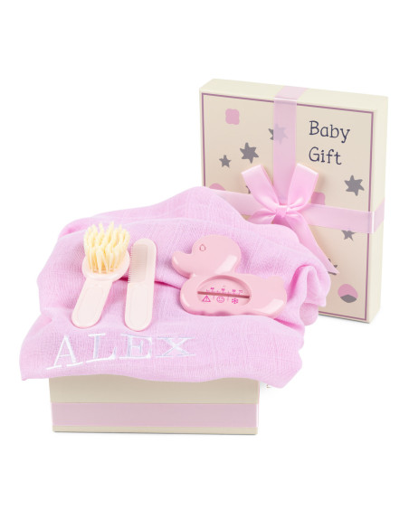 Gift Box with Muslin, Thermometer & Brush – Practical & Sweet