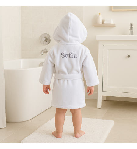 Personalized Baby Hamper with Embroidered Bathrobe | Luxury Gift – Bebedeparis.com