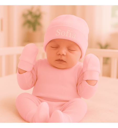 Baby Hat, Mittens & Booties Set | Soft & Cozy Newborn Gift – Bebedeparis.com
