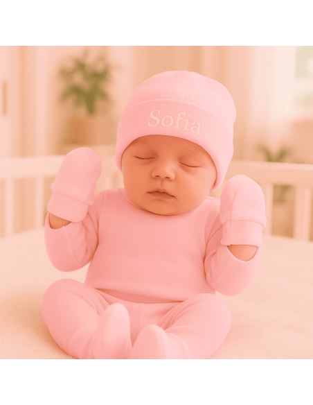 Baby Hat, Mittens & Booties Set | Soft & Cozy Newborn Gift – Bebedeparis.com