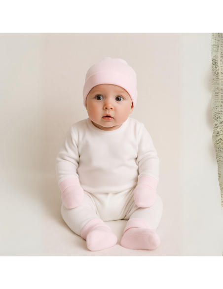 Baby Hat & Booties Set – Bear Design | Soft & Adorable Gift – Bebedeparis.com