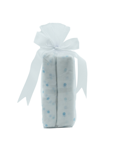 Embroidered Bathrobe, Muslin & Teddy Bear Set | Personalized Newborn Gift