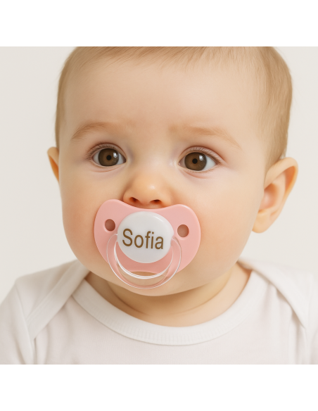 Two Personalized Pacifiers and Pacifier Clip | Unique Baby Gift Set