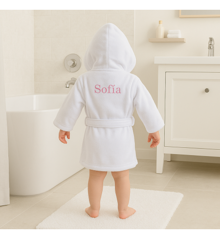 Cosmetic Set and Personalized Bathrobe for Baby | Premium Newborn Gift