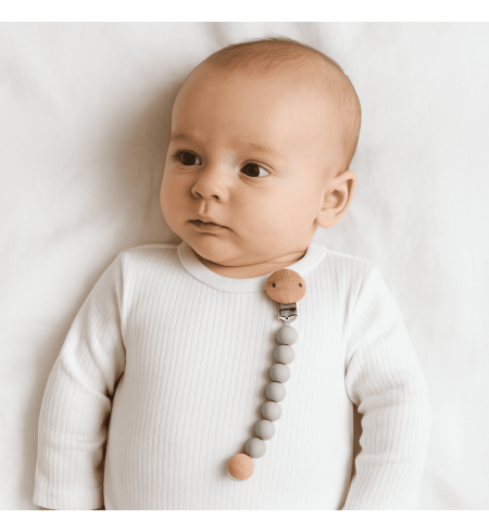 Diaper Cake with Baby Bathrobe, Keepsake Suitcase & Pacifier Clip | Newborn Gift Set