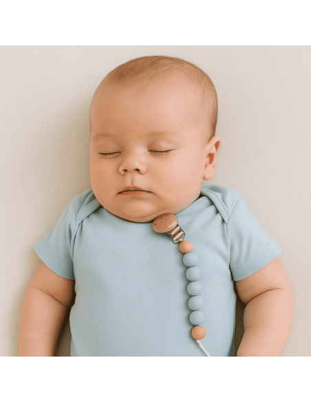 Gift Box with Pacifier, Embroidered Dou-Dou and Silicone Clip – Perfect for Baby