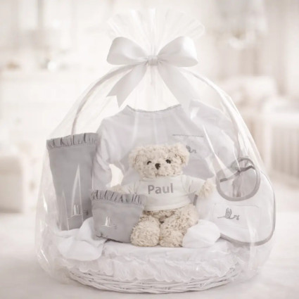 Essential Classic Baby Basket| Newborn Gift Basket - Bebedeparis.com