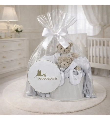 Classic Baby Hamper for Twins | Elegant Newborn Gift Set – Bebedeparis.com