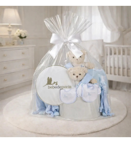 Classic Baby Hamper for Twins | Elegant Newborn Gift Set – Bebedeparis.com