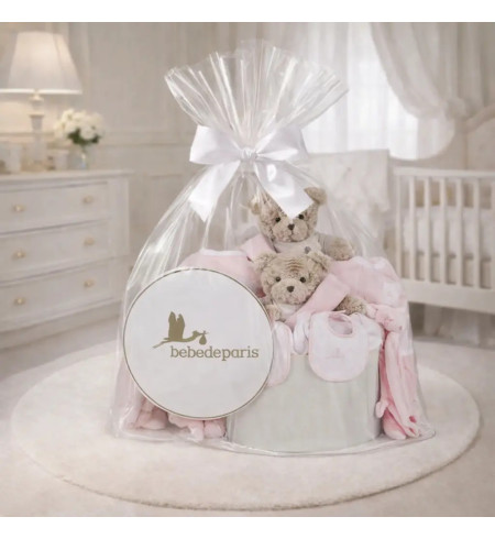Classic Baby Hamper for Twins | Elegant Newborn Gift Set – Bebedeparis.com