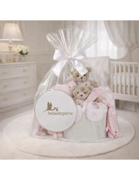 Classic Baby Hamper for Twins | Elegant Newborn Gift Set – Bebedeparis.com