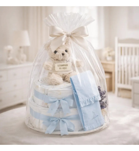 Chic Diaper Cake for Baby | Elegant and Practical Newborn Gift – Bebedeparis.com
