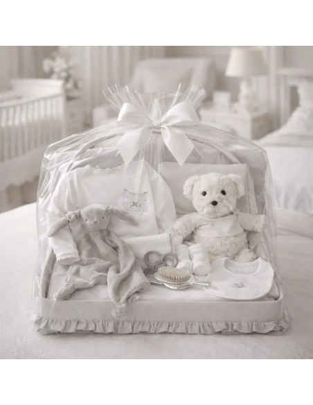 Serenity Baby Basket | Natural, Elegant & Custom Gift – Bebedeparis.com