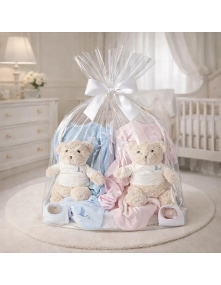 Classic Twin Baby Basket | Complete Gift for Newborn Twins – Bebedeparis.com