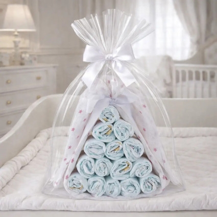 Diaper Candy with Personalized Muslin | Unique and Practical Baby Gift