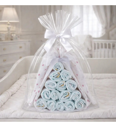 Diaper Candy with Personalized Muslin | Unique and Practical Baby Gift