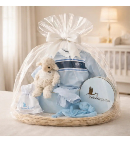 Hugo Boss Serenity Stripes Baby Hamper | Premium Newborn Gift Set – Bebedeparis.com