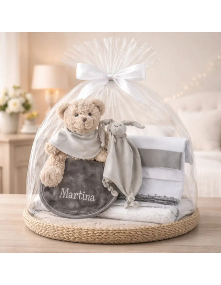 Embroidered "My Dream" Baby Hamper | Personalized & Elegant Newborn Gift – Bebedeparis.com