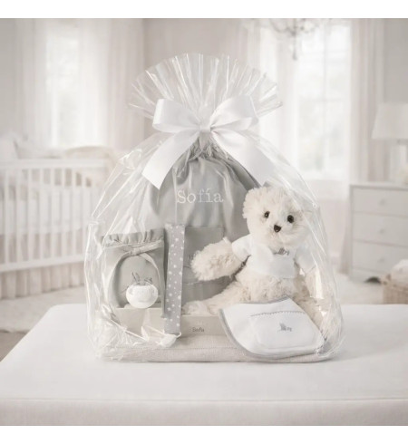 Personalized Pacifier Basket and Baby Essentials | Unique Newborn Gift Set